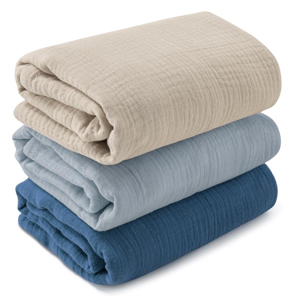 Soarwg Kids Swaddling Cloths Baby Muslin Cloth for Newborns, Pack