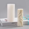 Tone Fun Water Ripple Cylinder Shape Candle Silicone Molds for