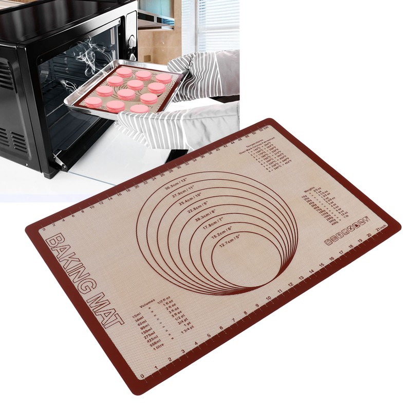 Silicone Glass Fiber Baking Pan Mat Kneading Mat Baking Sheet