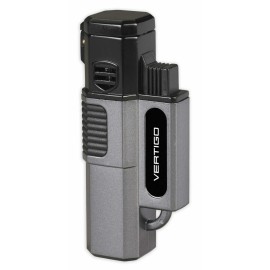 Cigar Boulevard Vertigo Hornet Gray Quad Torch  Lighter
