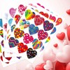 YIEUR 32 Sheets Heart Stickers, 384 Pieces Heart Stickers Heart-Shaped