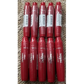 Revlon Lot of 10 Revlon Kiss Cushion Lip Tint Lipstick #260 Crimson Feels - 0.15 fl oz