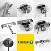 ElekTek 100mm Diameter Flat Top Ceiling Rose with Strap Bracket