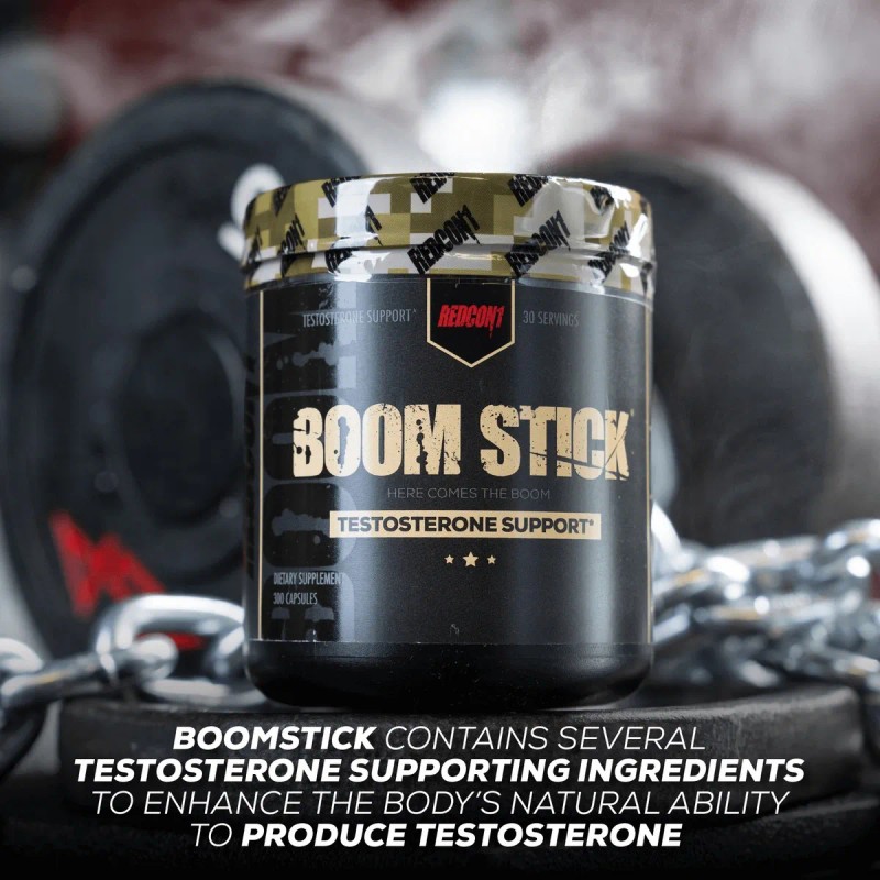 Redcon1 Boom Stick Testo Precursor 30 Servicios (300 Cáps) Sabor