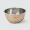 ExcelSteel Copper Tone Mixing Bowl Set w/Plastic Lids, 1.5Qt, 3Qt,
