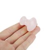 Akozon Tool Natural Rose Quartz Crystal Massage Stone Mushroom Shaped
