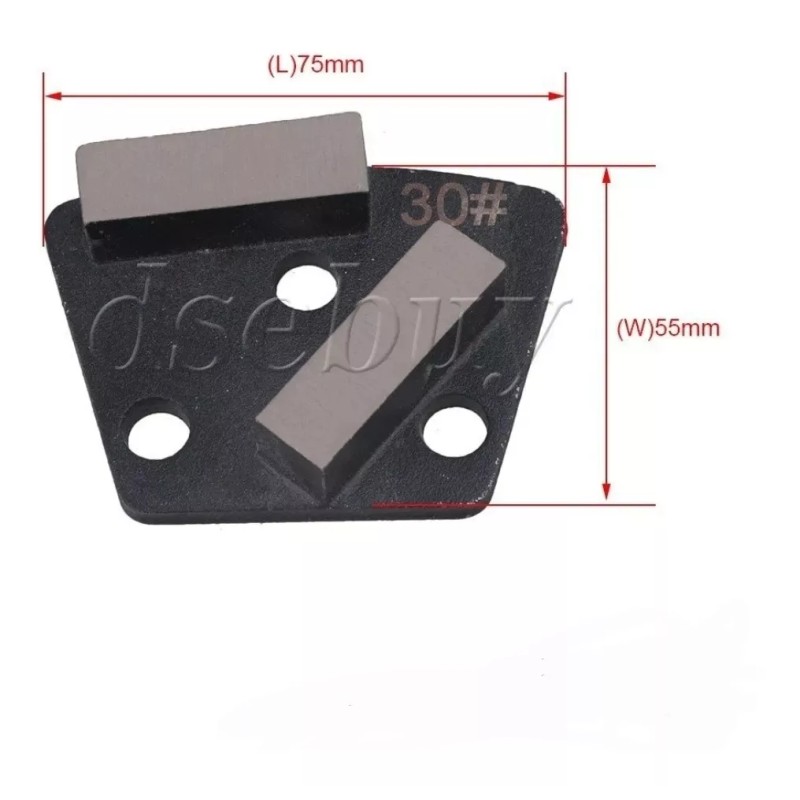 Pulidor de concreto Disco de almohadilla abrasiva de diamante trapezoidal