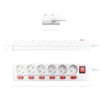 deleyCON 6-Way Power Strip Individually Switchable 1.4 m Cable (6