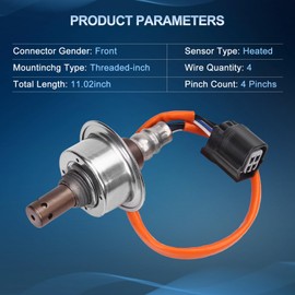 O2 Oxygen Sensor Upstream for Honda Civic DX-G EX-L LX-S DX EX LX Sport Sedan 1.8L L4 2007 2008 2009 2010 2011, O2 Sensor Replace 234-9124 2349124 36531-RNA-J01 1Pc