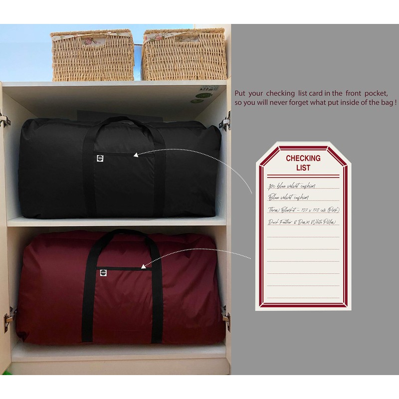 ITAVL 100L Large capacity Storage Bag,Sturdy 500D shiny material super