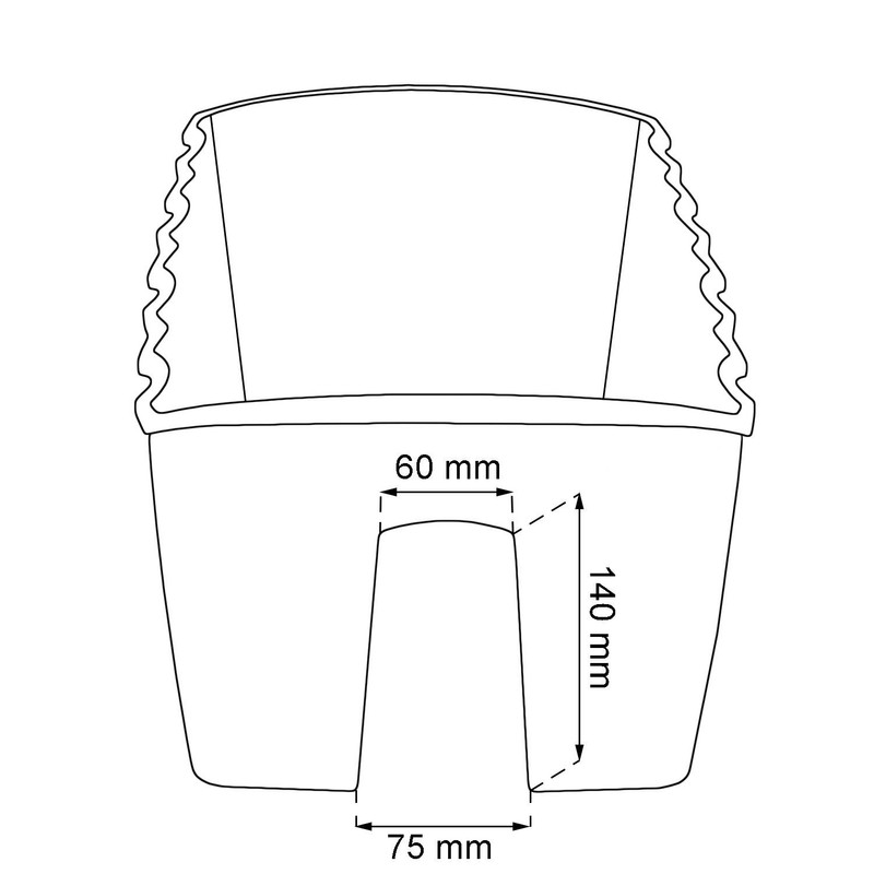 Prosperplast 18 ltr Terracotta L size CROWN flower pot for