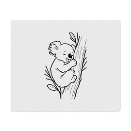 2 x 'Koala Napping' Microfibre Lens/Glasses Cleaning Cloths (LC00026472)