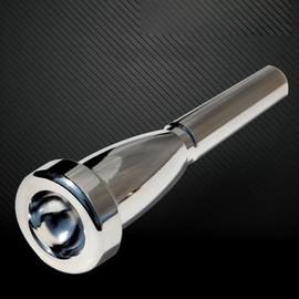 Silver Plated Trumpet Mouthpiece Full Copper Trumpet Instrument Accessories for Beginners and Professional Players (3C)