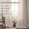 Jowels Flax Linen Beige Curtains 96 inches Long 2 Panel