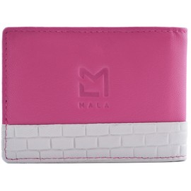 Mala Leather Peek a Boo Cats Travel/Credit Card Holder RFID Blocking 693_01 Pink
