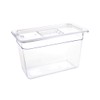 Vogue Polycarbonate 1/3 Gastronorm Container 200 mm Deep, Clear, Capacity: