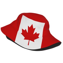Cute Canada Flag Bucket Hat for Women Men Flag Sun Hat for Outdoor Packable Travel, Beach, Fishing Cap