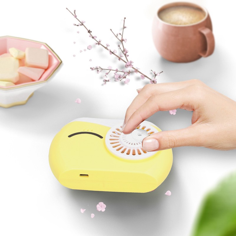 Aromatherapy Small Fan Originality Owl Cartoon Pattern Desktop Fan for