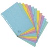 Exacompta 7712E Aquarel Dividers for DIN A4 Glossy Cardboard 400