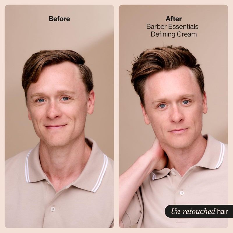 Suave+ Hair Cream Barber Essentials Defining Cream for Men, Medium