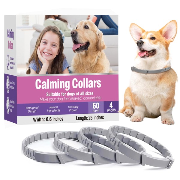 Calming Collars for Dogs Pheromone Collars for Dogs 4 Pack