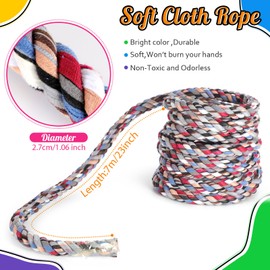 Soulchen 2 Pack Field Day Tug of War Rope 23ft Tight Rope Field Day Games for Students Classroom Activities Family Reunion Backyard Camping Picnic Carnival Party for Team Activities