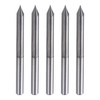 HARFINGTON 5pcs CNC V Bit 45 Degree 1/8" Shank 0.1mm