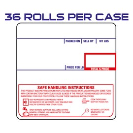 CEPRICO - CAS 8040 Scale Labels | 36 Rolls for CAS Scales | CAS lst-8040 Printing Scale Label | Quality for CAS Digital Scale | UPC Safe Handling | CAS lp 1000 | 500 Labels for Scales | Try It