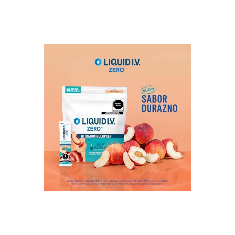LIQUID I.V. Zero Electrolitos y Vitaminas en Polvo para preparar