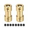 Rebower Rigid Coupling Copper Shaft Coupling Plug Motor Accessories [for