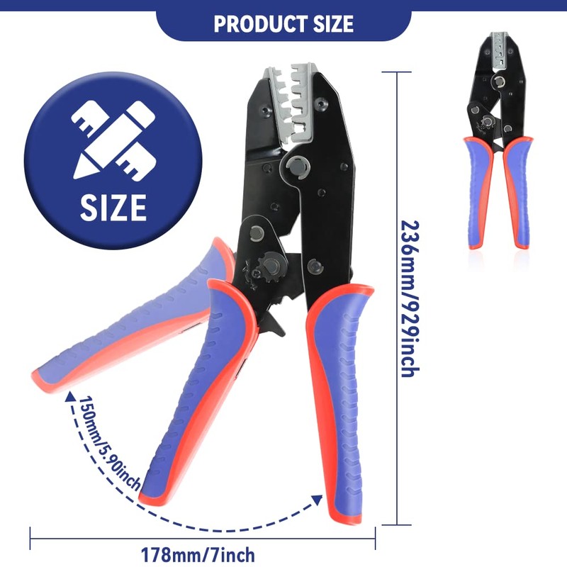 HKS Crimping Tool for Non-Insulated Open Barrel Terminals -for JST