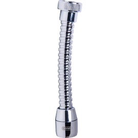 Cornat Tap Hose M22 x 1 IG - Water Saving of up to 50% - With Seal - Suitable for Standard Fittings - Silver - Brass & Plastic / Tap Extension / Hose Spout / TECWS612