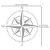 Aleks Melnyk #72 Compass Rose Stencil, Nautical Stencil for Painting