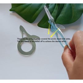 Set of 12 High Heel Napkin Ring,Rustic Table Place Serving Decoration for Tea Party,Bridal Shower,Mother's Day Lunch,Party Decorations (Silver Mirror)