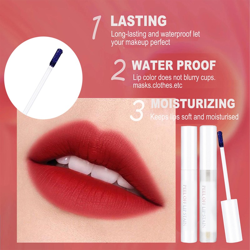 Peel Off Lip Stain Waterproof Long Lasting Lip Gloss Smudge
