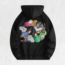 Saint 2025 Archive Graphic Hoodie 100% Cotton US Warehouse 6 ColorsColor: Black, Size: 2 XL