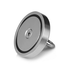 UCINNOVATE Fishing Magnets, 2.36 inch Fishing Magnets 500lb Magnetic Pull Force, Heavy Duty Neodymium Countersunk Hole Magnet N52, Powerful Strong Magnetic of Retrieving Treasure in Rivers
