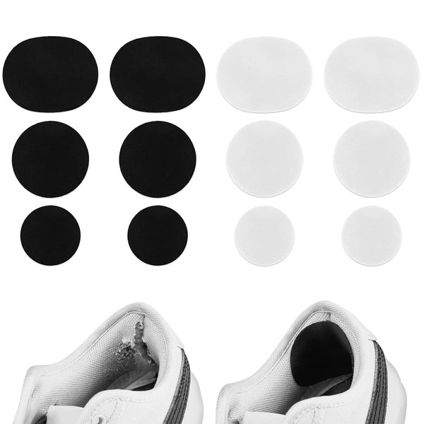 WKRTDY Schuhreparatur, selbstklebenden Fersenflicken, 12er Pack Selbstklebende Reparatur-Patches für Schuhe