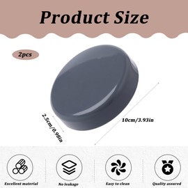 UEIOAVL Replacement Parts for Juicer, 2 Pieces Juicer Cup Fresh Lid Replacement Lid with Rubber Ring Seal Fits Nutribullet 600W, 900W (Grey)