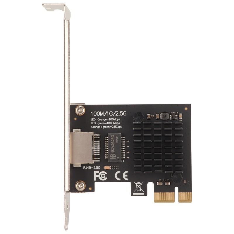 PCIe Ethernet Card 10 100 1000 2.5Gbps RJ45 Port Wake