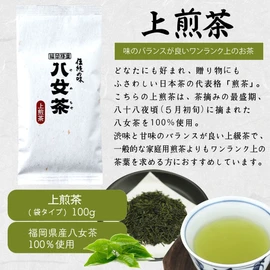 Sencha YaME-cha Tea Leaves Upper Sencha 100g Bagged Tea Iwasakien Seicha Kyushu Fukuoka Sencha Sencha 100% YaME-Cha YaME-Cha Yaeki Yaokabi Ichibancha