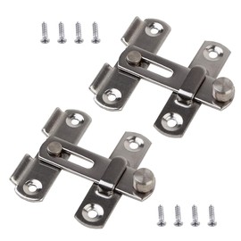ieron Thicker Gate Lock, Door Latch 24 x 70 x 100 mm Stainless Steel Gate Latches Flip Latch Safety Door Bolt Latch Lock for Wine Cabinet, Bathroom, Outdoor, Garage, Window, Garden, Closet Door