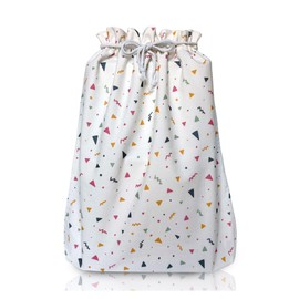 Gather & Knot Drawstring Gift Bags | Premium Canvas | 22" Extra Large | Gender Neutral Reusable Fabric Wrap for Adult or Kids Birthday | XL Confetti Flat Bottom