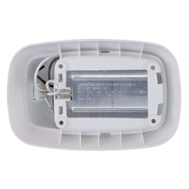 RecPro RV 12v LED Single Dome Lighting Fixture Includes Switch | White Housing | 3200K or 4200K | RV LED Lights | Interior Lighting | Clear Lens (3200K, 1 Light)
