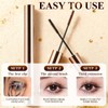 2PCS Ultra-Fine Lengthening Waterproof Quick-Dry Mascara, Iron Wand Mascara, Waterproof