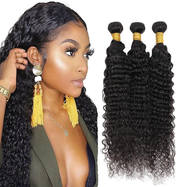 Human Hair Bundles Deep Wave Bundles 22 24 26 Inch