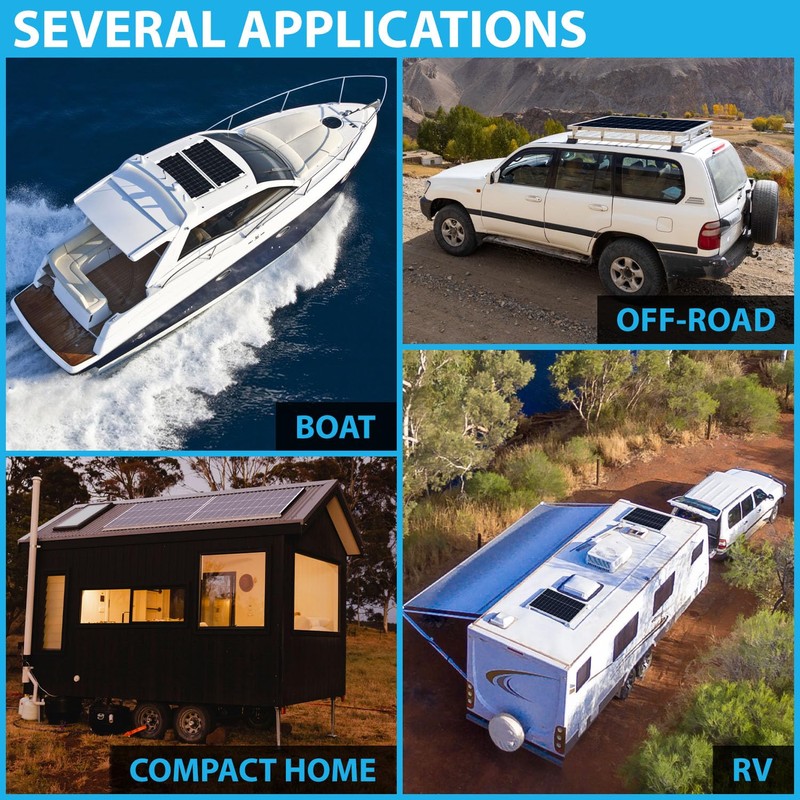 Mighty Max Battery 100 Watt 12V High Efficiency Monocrystalline Solar