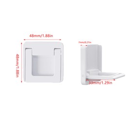 UtySty 2 Pack Sliding Door Lock Handle Foldable Sticky Safety Non Punching Grip Sticker for Slide Window Closet Cabinet Glass Doors Home Kitchen Washing Room Toilet