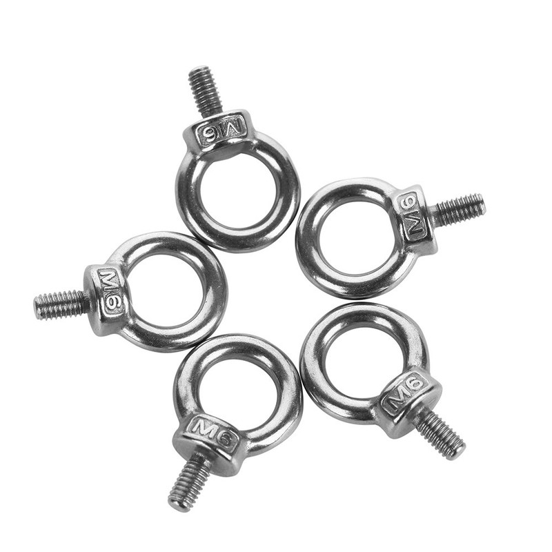 Eowpower 5 Pieces M6 Male Thread Machinery Shoulder Lifting Ring