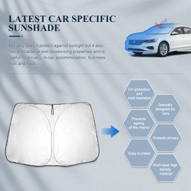 BIBIBO Passat B8 Frontscheibenabdeckung Kompatibel mit VW Passat B8 Valiant 2015-2024, Alltrack 2018-2024, Sonnenschutz Auto Frontscheibe Faltbar, Hitzeschutz Auto gegen UV-Strahlen